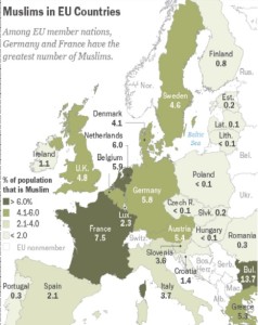porcentaje musulmanes europa