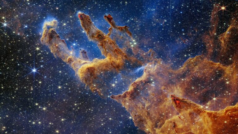 El telescopio Webb capta espectacular imagen de "Los pilares de la ...